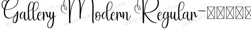 Gallery Modern Regular字体转换